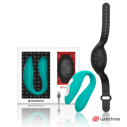 WEARWATCH - DUAL-TECHNOLOGY VIBRATOR WATCHME AQUAMARINE / JET