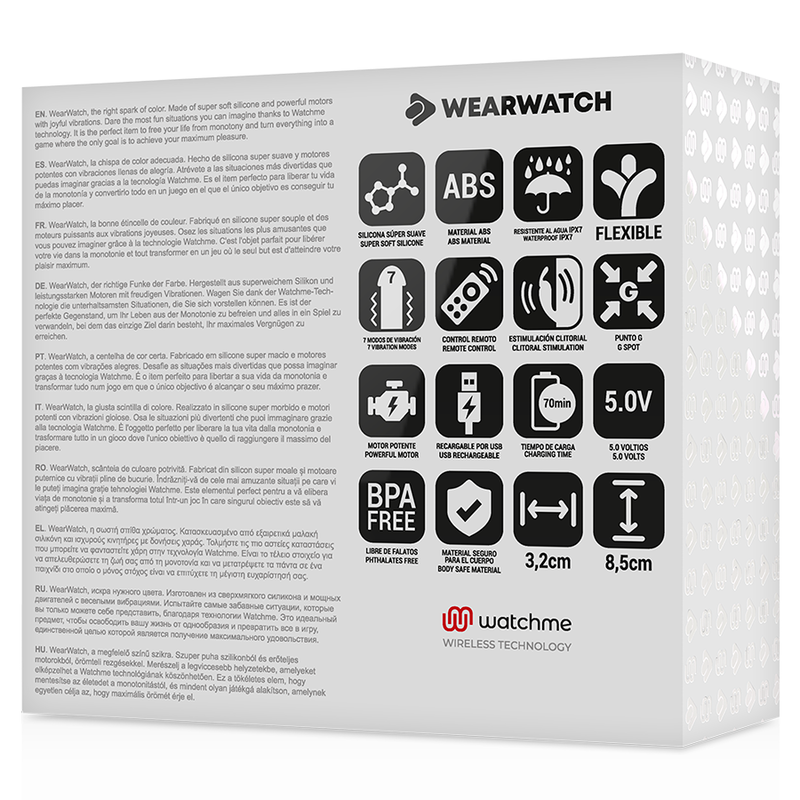 WEARWATCH - DUAL-TECHNOLOGY WATCH ME VIBRATOR FUCHSIA / SEAWATER